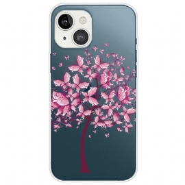 θηκη κινητου iPhone 14 Plus Διαφανές Δέντρο Πεταλούδας