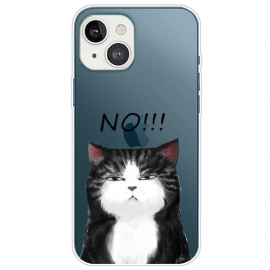 θηκη κινητου iPhone 14 Plus Γάτα Σιλικόνης Αρ
