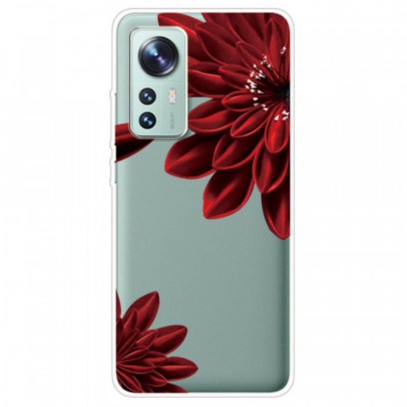 θηκη κινητου Xiaomi 12 / 12X Κόκκινα Λουλούδια