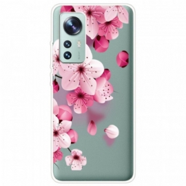 θηκη κινητου Xiaomi 12 / 12X Μικρά Ροζ Λουλούδια