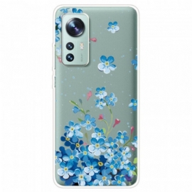 θηκη κινητου Xiaomi 12 / 12X Μπουκέτο Με Μπλε Λουλούδια