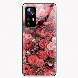θηκη κινητου Xiaomi 12 / 12X Rose Flowers Tempered Glass