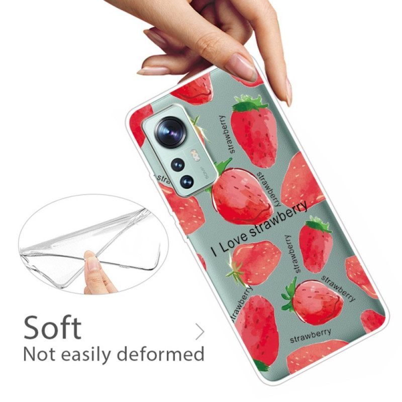 Θήκη Xiaomi 12 / 12X Φράουλες