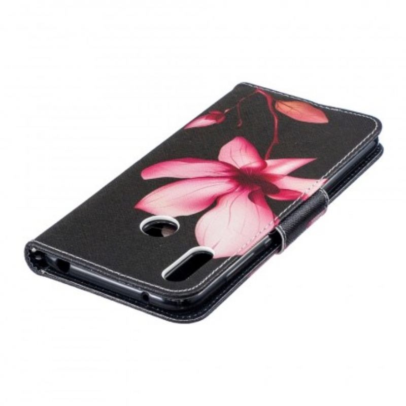 Κάλυμμα Huawei Y7 2019 Ροζ Λουλούδι