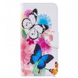 Κάλυμμα Huawei Y7 2019 Ζωγραφισμένες Πεταλούδες Και Λουλούδια