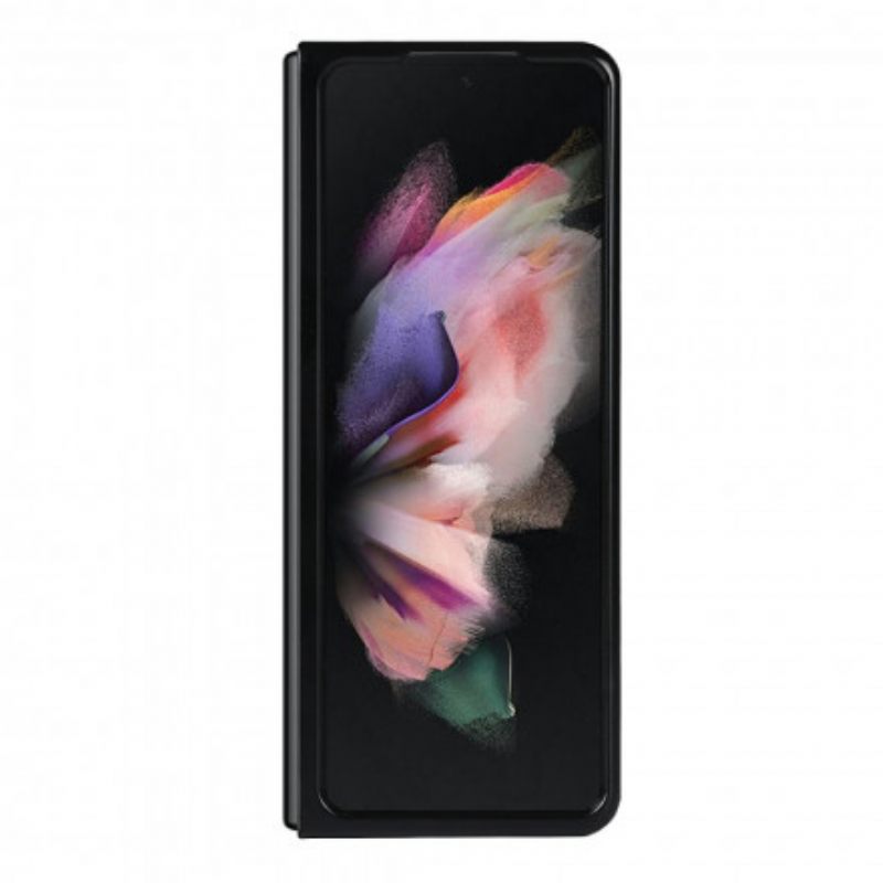 θηκη κινητου Samsung Galaxy Z Fold 3 5G Δερμάτινη Επένδυση Litchi