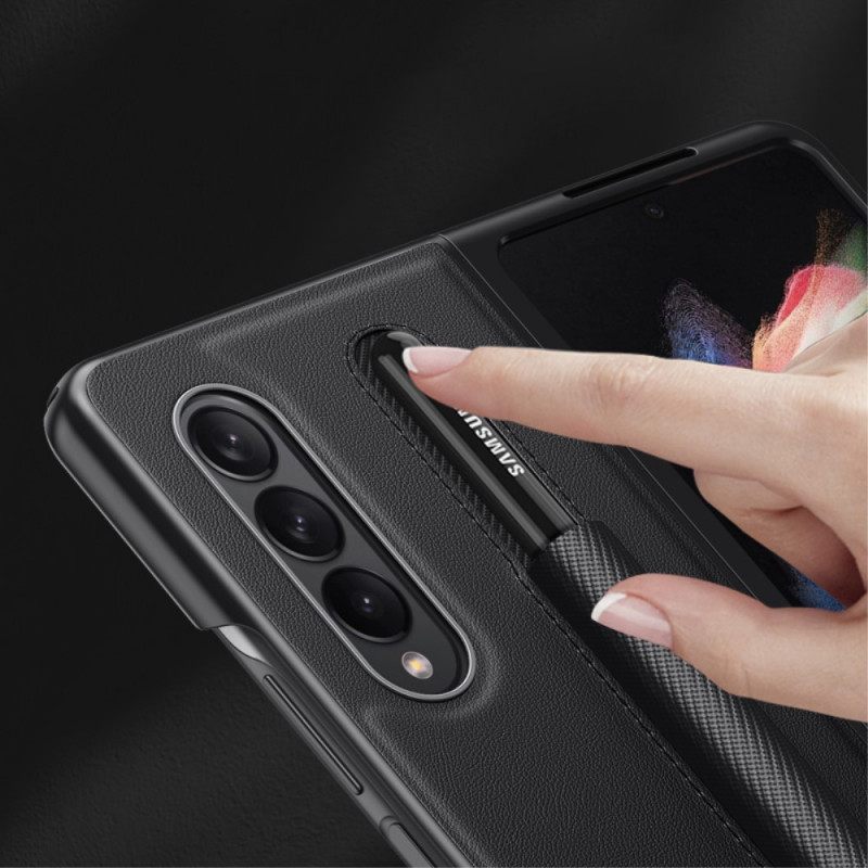 θηκη κινητου Samsung Galaxy Z Fold 3 5G Δερμάτινη Θήκη Για Γραφίδα