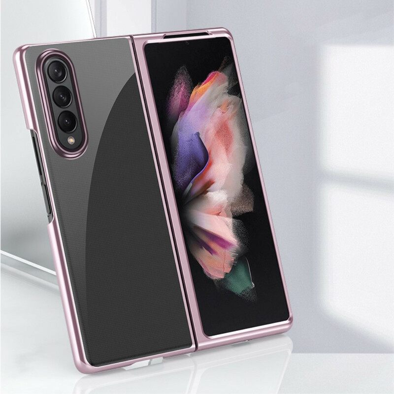 θηκη κινητου Samsung Galaxy Z Fold 3 5G Διαφανείς Άκρες Μεταλλικού Στυλ