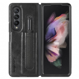 Θήκη Samsung Galaxy Z Fold 3 5G Δερμάτινη Βάση Γραφίδας Caseneo