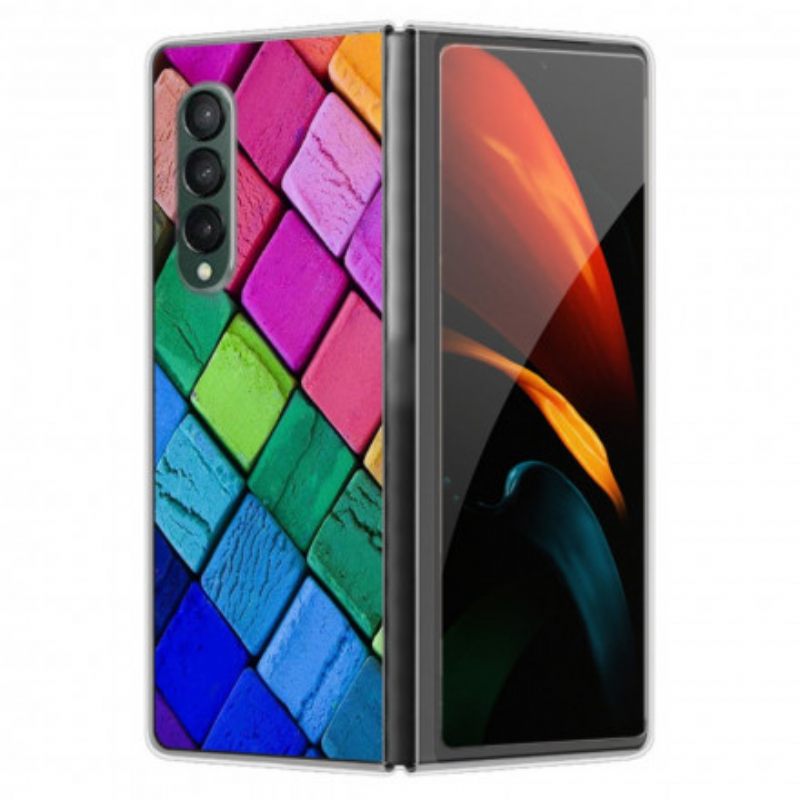 Θήκη Samsung Galaxy Z Fold 3 5G Έγχρωμοι Κύβοι