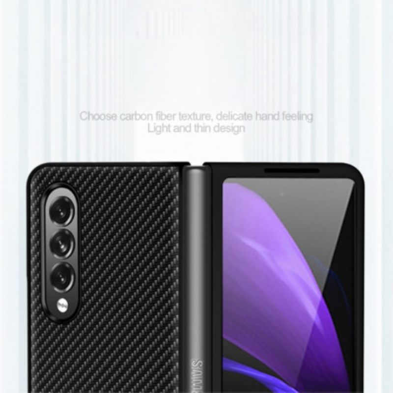 Θήκη Samsung Galaxy Z Fold 3 5G Λεπτή Ίνα Άνθρακα