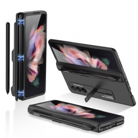 Θήκη Samsung Galaxy Z Fold 3 5G Πλαστικό Στήριγμα Και Βάση Γραφίδας Gkk