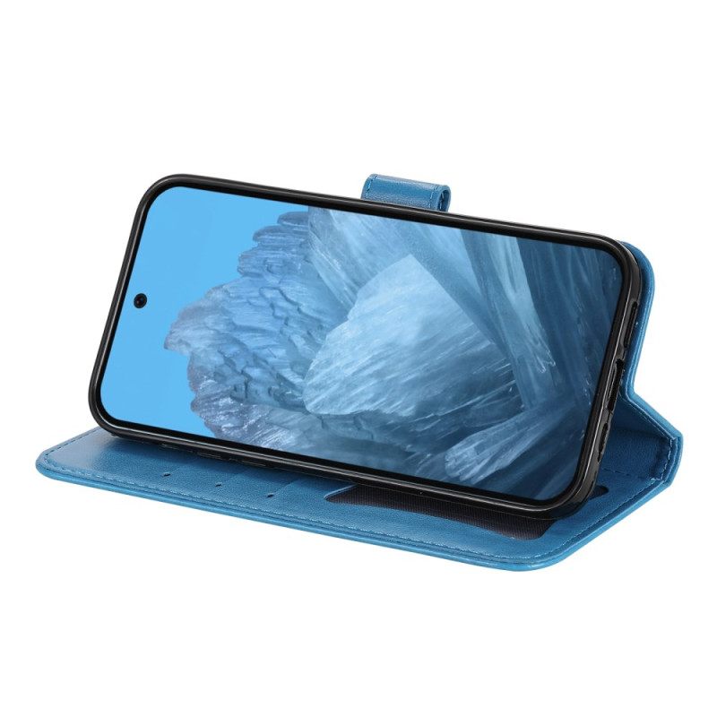 Δερματινη Θηκη Google Pixel 10 / 10 Pro Απομίμηση Μάνταλα Με Λουράκι