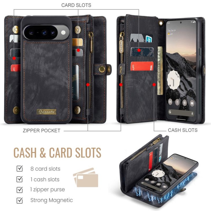 Δερματινη Θηκη Google Pixel 10 / 10 Pro Αποσπώμενη Θήκη Και Λουράκι Καρπού Σιλικόνης