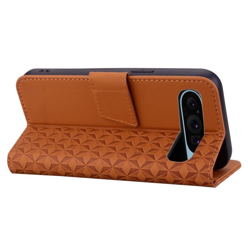 Δερματινη Θηκη Google Pixel 10 / 10 Pro Διαμάντια Με Χαμόγελο Και Μοτίβο