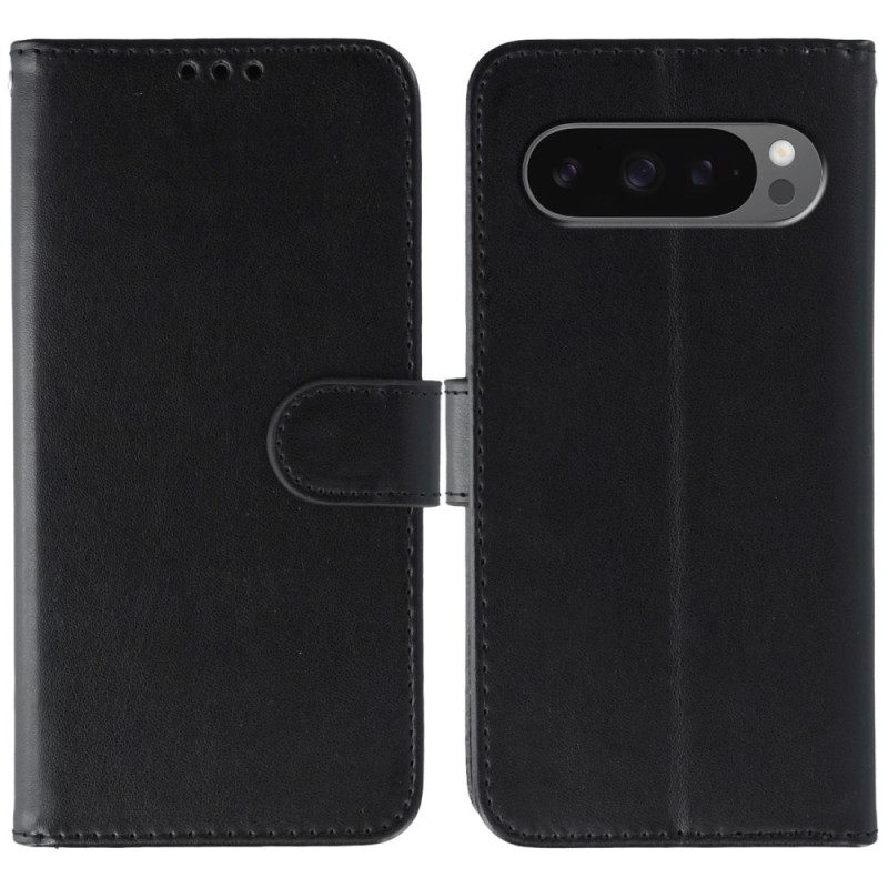 Δερματινη Θηκη Google Pixel 10 / 10 Pro Εφέ Δέρματος Με Λουράκι Σιλικόνης