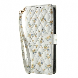 Δερματινη Θηκη Google Pixel 10 / 10 Pro Λουλουδάτο Λουράκι