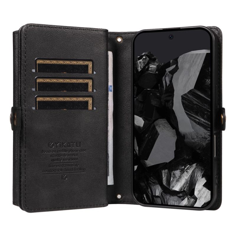 Δερματινη Θηκη Google Pixel 10 / 10 Pro Πορτοφόλι Χιαστί Σιλικόνης