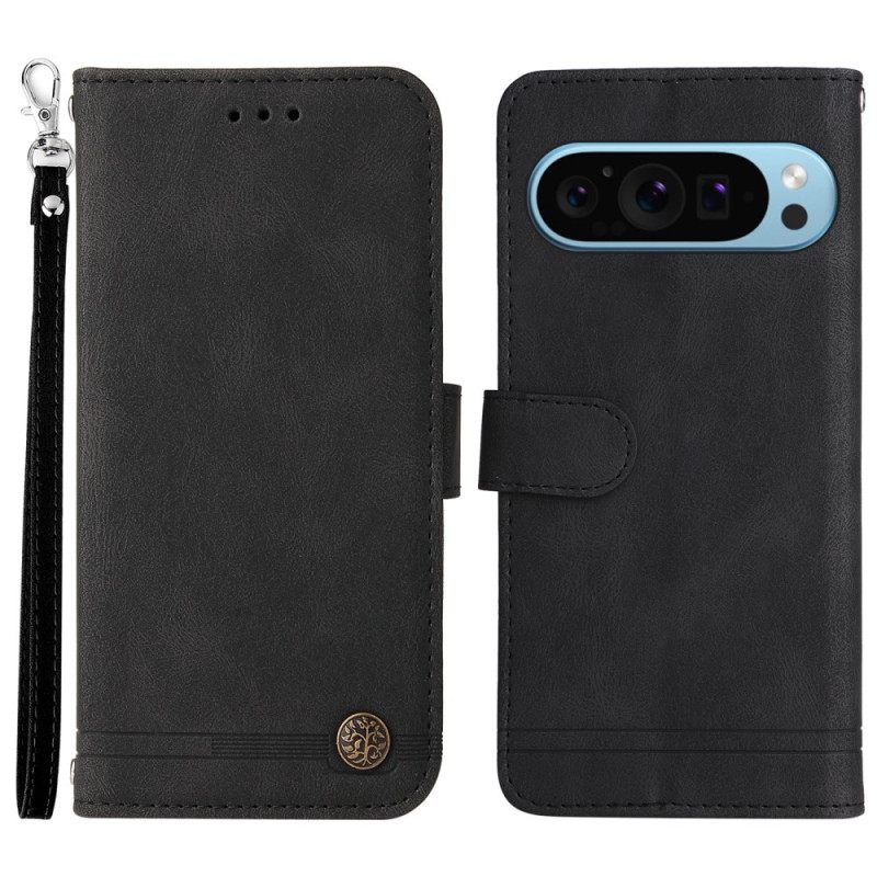 Δερματινη Θηκη Google Pixel 10 / 10 Pro Πριτσίνι Και Λουράκι Σιλικόνης