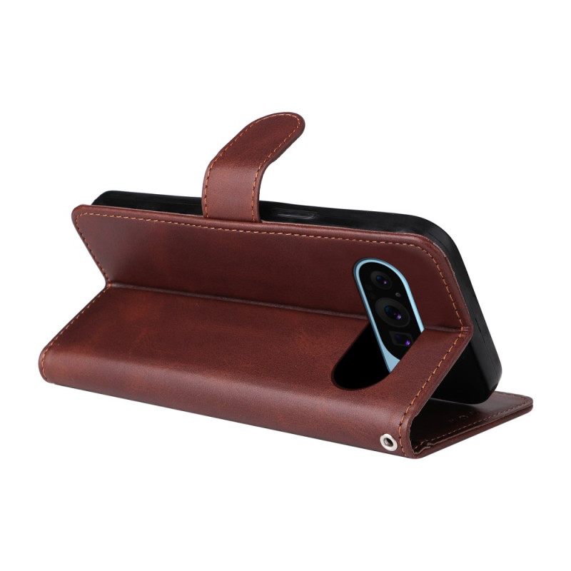 Δερματινη Θηκη Google Pixel 10 / 10 Pro Στυλ Απλού Δέρματος Με Λουράκι