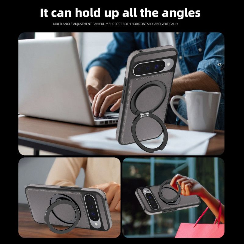 Δερματινη Θηκη Google Pixel 10 / 10 Pro Συμβατή Βάση Δαχτυλιδιών Magsafe Σιλικόνης