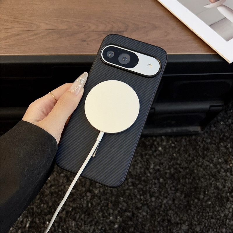 Κάλυμμα Google Pixel 10 / 10 Pro Συμβατή Με Magsafe Υφή Ινών Άνθρακα Σιλικόνης