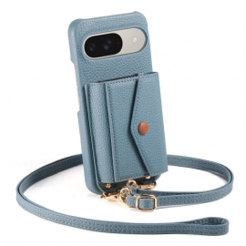 Κάλυμμα Google Pixel 10 / 10 Pro Θήκες Κινητών Θήκη Καρτών Με Καθρέφτη 9 Και Ιμάντα Ώμου