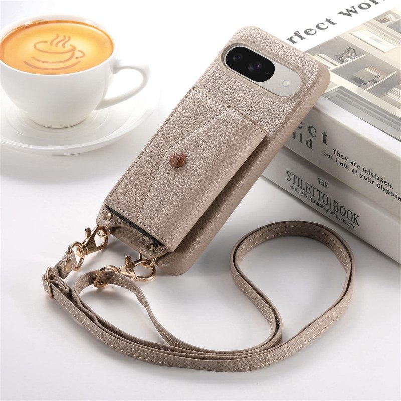 Κάλυμμα Google Pixel 10 / 10 Pro Θήκες Κινητών Θήκη Καρτών Με Καθρέφτη 9 Και Ιμάντα Ώμου