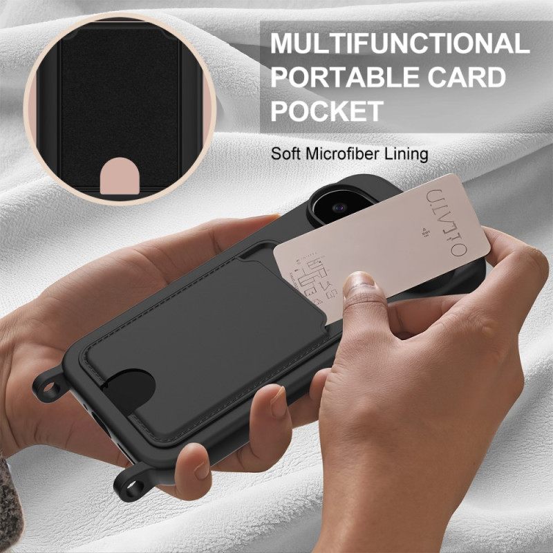 Κάλυμμα Google Pixel 10 / 10 Pro Θήκες Κινητών Θήκη Καρτών Με Κορδόνι