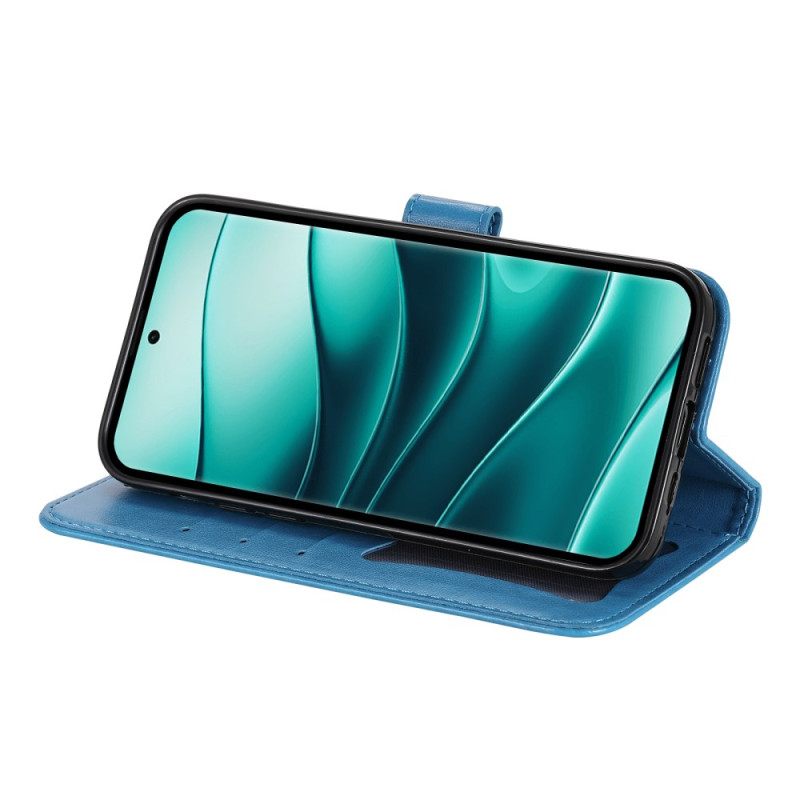 Δερματινη Θηκη Xiaomi Redmi Note 14 Pro 5g Εκτύπωση Μάνταλα