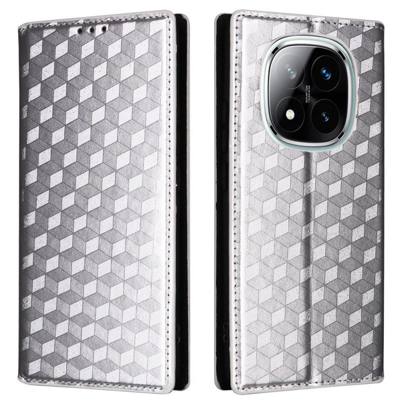 Δερματινη Θηκη Xiaomi Redmi Note 14 Pro 5g Γυαλιστερό Τρισδιάστατο Μοτίβο