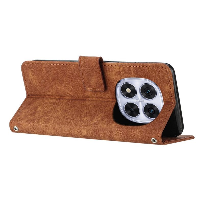 Δερματινη Θηκη Xiaomi Redmi Note 14 Pro 5g Σχεδιασμός Γραμμών