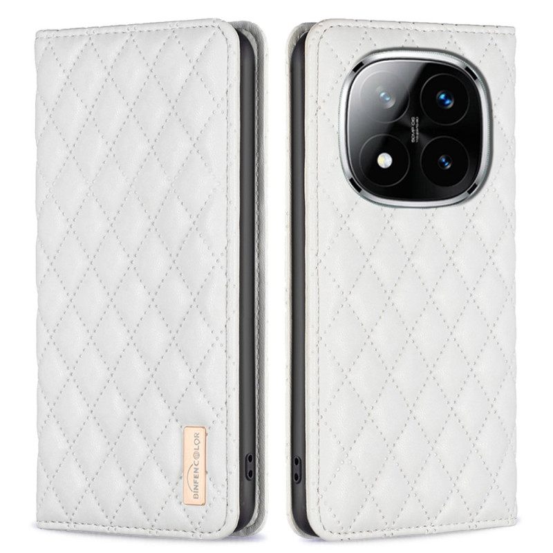 Δερματινη Θηκη Xiaomi Redmi Note 14 Pro 5g Θήκες Κινητών Binfen Color Καπιτονέ