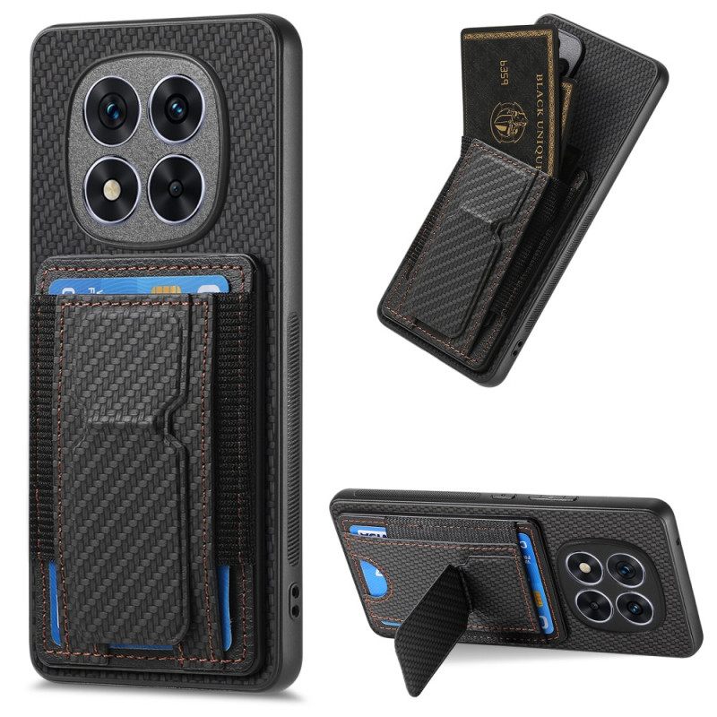 Κάλυμμα Xiaomi Redmi Note 14 Pro 5g Βάση Και Θήκη Καρτών Από Ίνες Άνθρακα