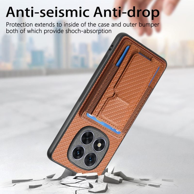 Κάλυμμα Xiaomi Redmi Note 14 Pro 5g Βάση Και Θήκη Καρτών Από Ίνες Άνθρακα