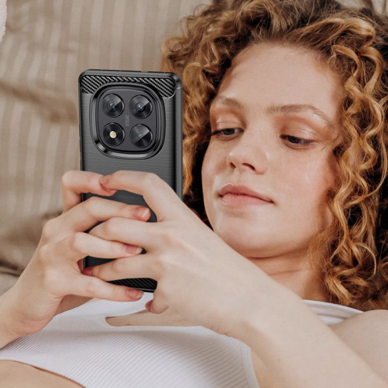 Κάλυμμα Xiaomi Redmi Note 14 Pro 5g Βουρτσισμένο Ανθρακονήματα