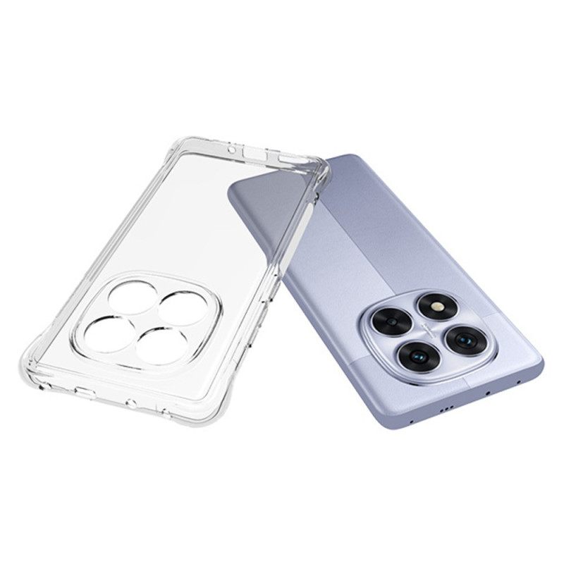 Κάλυμμα Xiaomi Redmi Note 14 Pro 5g Διαφανές Αντιολισθητικό Σιλικόνης