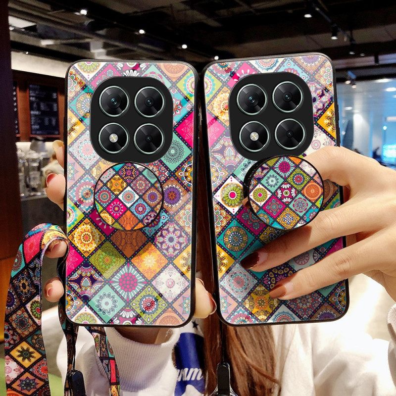 Κάλυμμα Xiaomi Redmi Note 14 Pro 5g Θήκη Για Λουράκι Και Δαχτυλίδι Patchwork