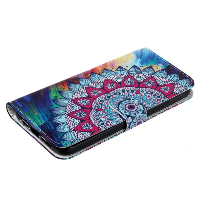 Δερματινη Θηκη Motorola Edge 50 Premium Mandala Σιλικόνης