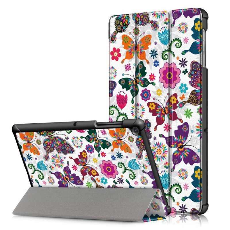 θηκη κινητου Samsung Galaxy Tab S5e Βελτιωμένες Πεταλούδες Και Λουλούδια
