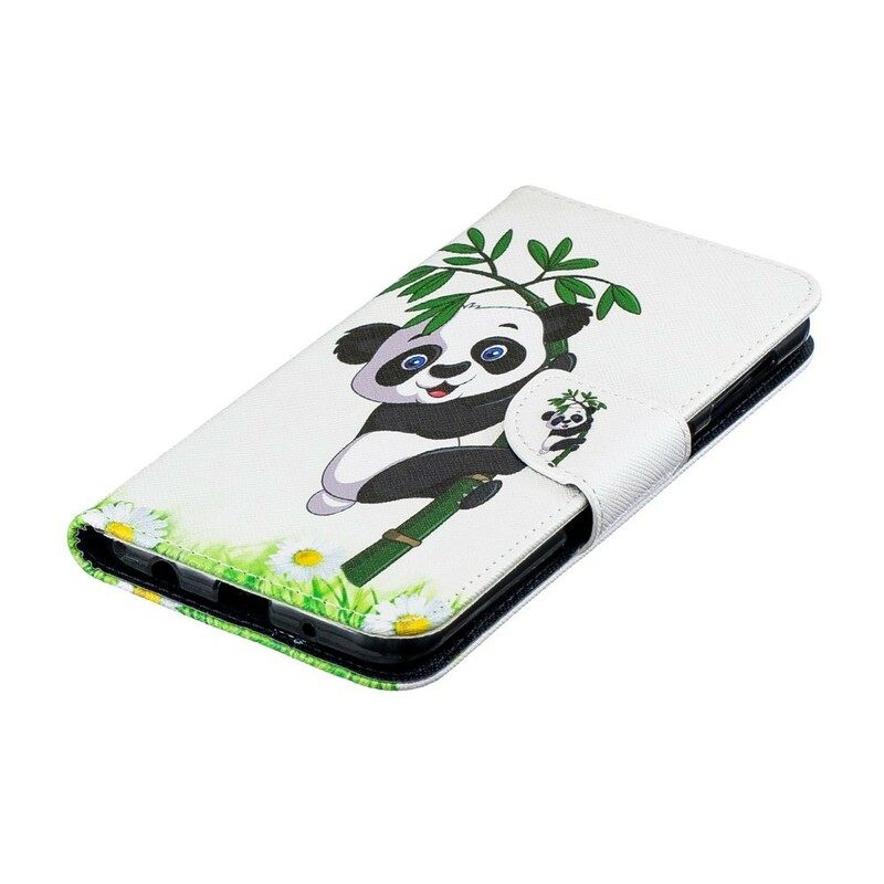 Κάλυμμα Samsung Galaxy A10 Panda On Bamboo