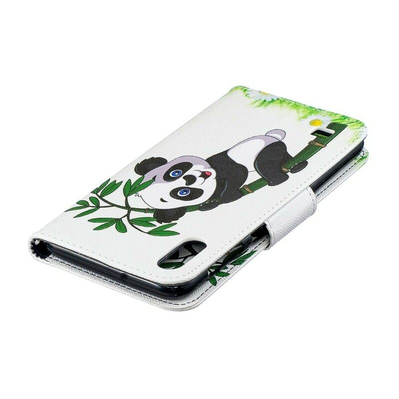 Κάλυμμα Samsung Galaxy A10 Panda On Bamboo