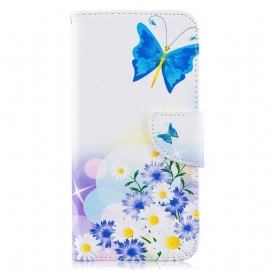 Κάλυμμα Samsung Galaxy A10 Ζωγραφισμένες Πεταλούδες Και Λουλούδια