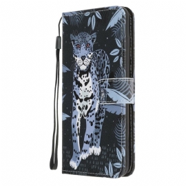 Θήκη Flip Samsung Galaxy A10 με κορδονι Strappy Leopard