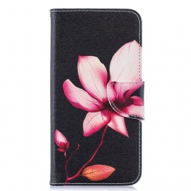 Θήκη Flip Samsung Galaxy A10 Ροζ Λουλούδι