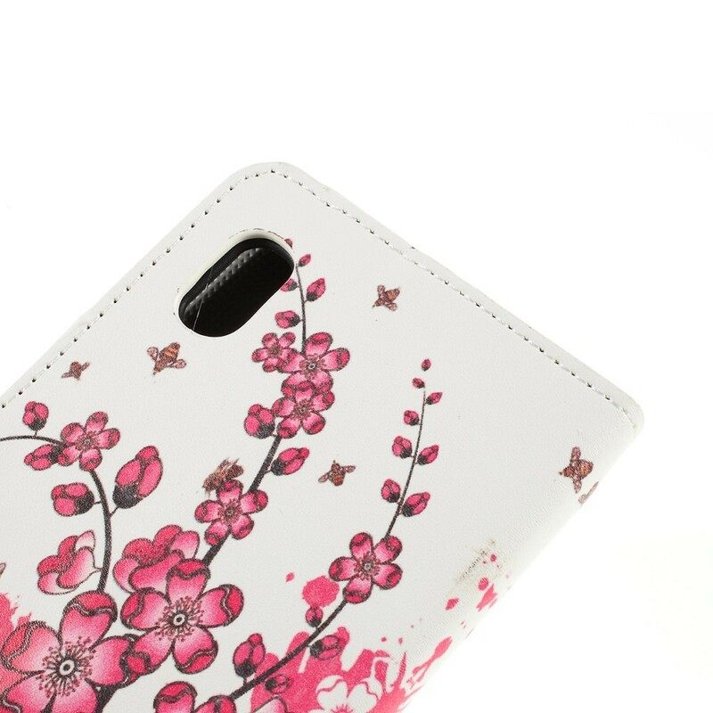 Θήκη Flip Samsung Galaxy A10 Τροπικά Λουλούδια