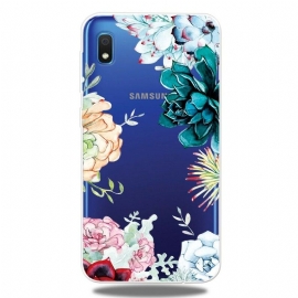 Θήκη Samsung Galaxy A10 Άνευ Ραφής Λουλούδια Ακουαρέλας