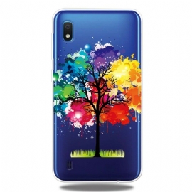 Θήκη Samsung Galaxy A10 Χωρίς Ραφή Ακουαρέλα Δέντρο