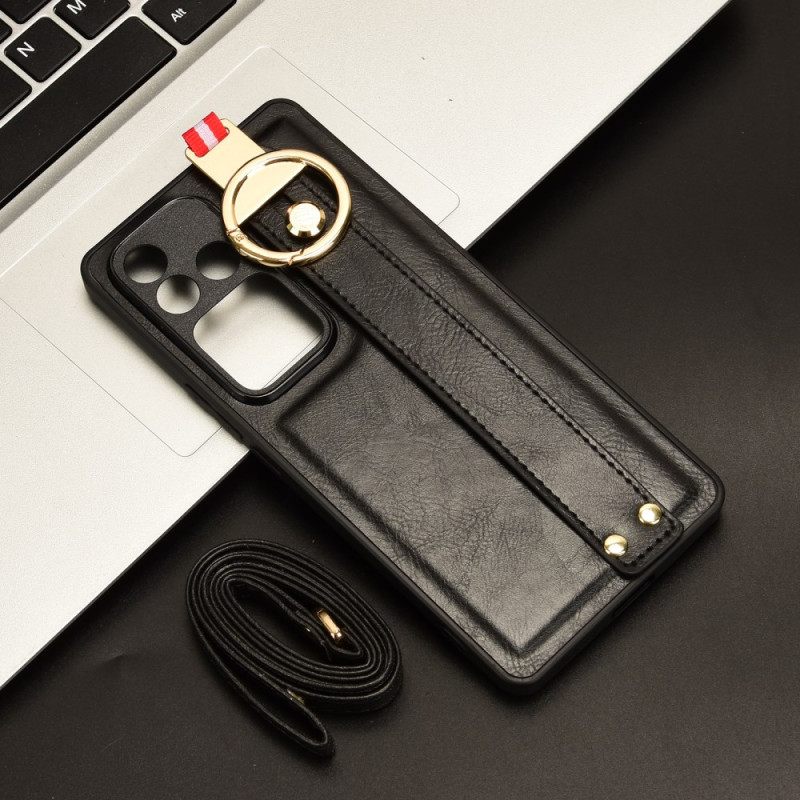 Κάλυμμα Vivo V30 5g Λουράκι Χειρός Και Δαχτυλίδι