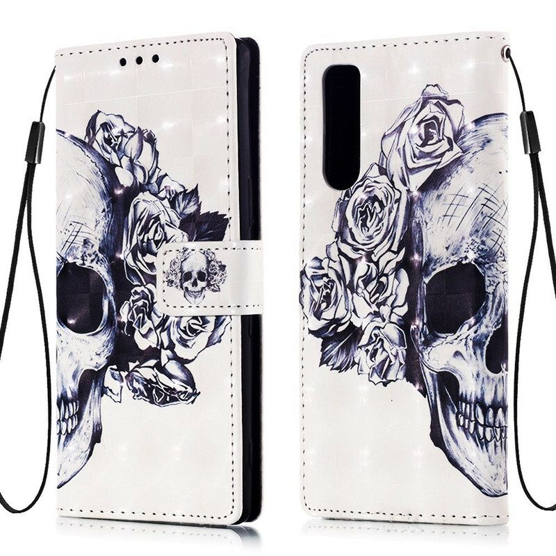 Κάλυμμα Sony Xperia 5 Floral Skull